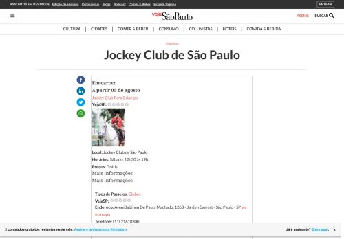 
                            10. Jockey Club de São Paulo | VEJA SÃO PAULO