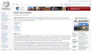 
                            6. Jockey International - Wikipedia