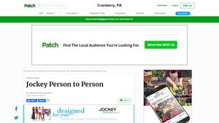 
                            10. Jockey Person to Person | Cranberry, PA Patch