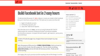 
                            12. Jodd | Build Facebook bot in 2 easy hours