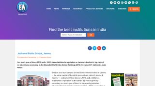 
                            10. Jodhamal Public School, Jammu - EducationWorld