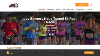 
                            12. Joe Bowen's Nada Tunnel 8k Foot Race - RunSignup
