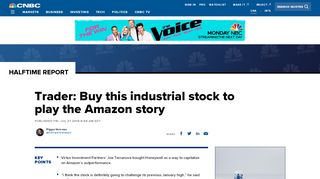 
                            13. Joe Terranova Buy this industrial stock Honeywell to play the Amazon ...