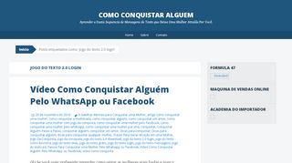 
                            5. jogo do texto 2.0 login | Como Conquistar Alguem