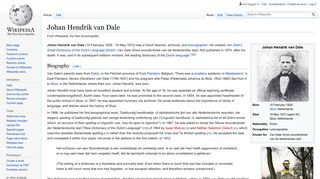 
                            12. Johan Hendrik van Dale - Wikipedia