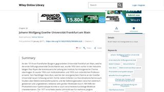 
                            12. Johann Wolfgang Goethe‐Universität Frankfurt ... - Wiley Online Library