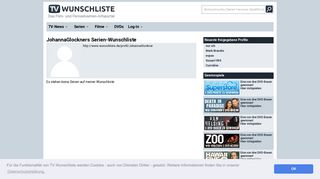 
                            5. JohannaGlockners Serien-Wunschliste - TV Wunschliste