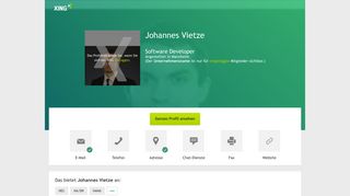 
                            7. Johannes Vietze - Software Developer - SAP | XING