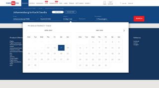 
                            9. Johannesburg to Kochi Saudia Flights, Fare, Status & Time ...