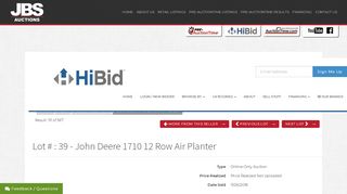 
                            13. John Deere 1710 12 Row Air Planter | HiBid Auctions - JBS Auctions