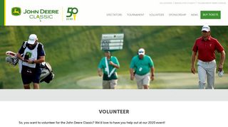 
                            12. John Deere Classic › Volunteer