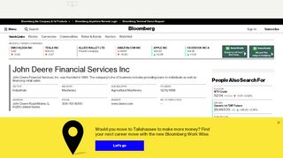 
                            6. John Deere Financial Services, Inc.: Private Company Information ...