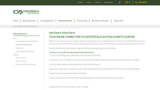 
                            6. John Deere Online Parts - Chesterfield Australia