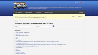 
                            3. John Deere - online spare parts catalog John Deere | 777parts