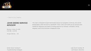 
                            8. John Deere Service Advisor — AIS Training Center