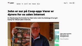 
                            11. John er sur på Coop-app: Varer er dyrere for os uden internet | TV 2 ...