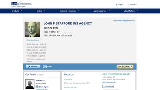 
                            10. John F Stafford Ins Agency - Fall River, MA Insurance Agent