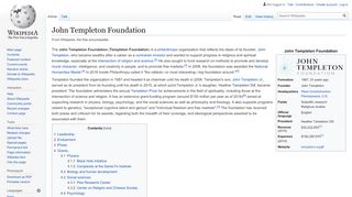 
                            6. John Templeton Foundation - Wikipedia