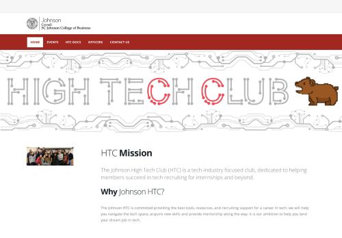 
                            10. Johnson, Cornell University - High Tech Club (HTC) | Johnson at ...