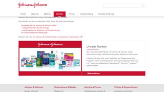 
                            7. Johnson & Johnson GmbH: Karriere