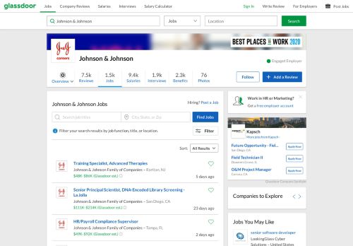 
                            12. Johnson & Johnson Jobs | Glassdoor