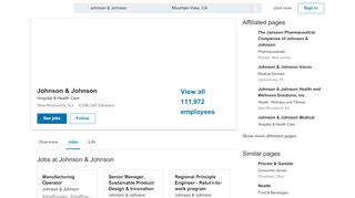 
                            6. Johnson & Johnson: Jobs | LinkedIn