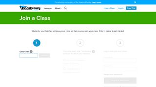 
                            5. Join a Class - Flocabulary