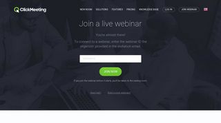 
                            4. Join a live webinar - ClickMeeting