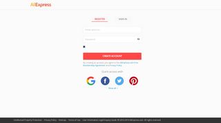 
                            1. Join - Aliexpress login page