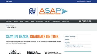 
                            12. Join ASAP – CUNY ASAP - The City University of New York