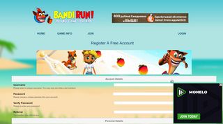 
                            3. Join - BandiRun.com : Register A Free Account