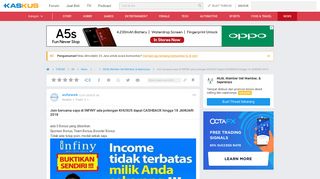 
                            3. Join bersama saya di INFINY ada potongan KHUSUS dapat CASHBACK ...