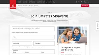 
                            8. Join Emirates Skywards | Emirates Australia