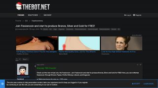 
                            2. Join Fissioncoin and start to produce Bronze, Silver and Gold for ...