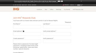 
                            11. Join IHG® Rewards Club - IHG.com