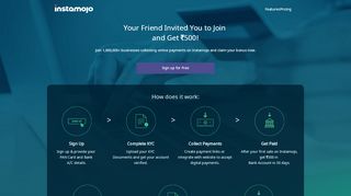 
                            7. Join Instamojo and get Rs. 500 referral