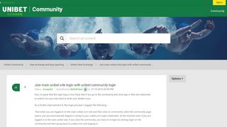 
                            6. Join main unibet site login with unibet community ... - Unibet Community