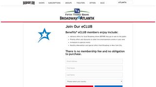 
                            6. Join Our eCLUB - Broadway Across America eCLUB
