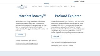 
                            2. Join our Loyalty Program | Marriott Bonvoy™ & Prokard Explorer