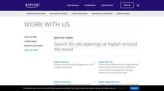 
                            8. Join Our Team - Kaplan