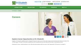 
                            7. Join Our Team - St. Elizabeth Physicians