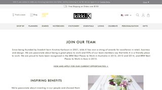 
                            6. Join Our Team | Swedish Design Stationery | kikki.K