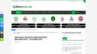 
                            6. Join PAF Jobs as Civilian 2019 Online Registration www ...