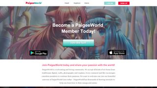 
                            2. Join PaigeeWorld - Drawing and Art Community