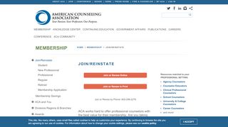 
                            6. Join-Reinstate Today! - American Counseling Association