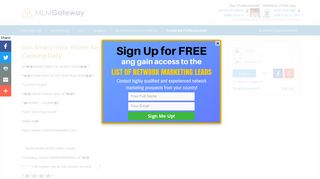
                            9. Join Smart India Wallet for 150/450/900 Rs and ... - MLM Gateway