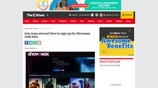 
                            8. Join team stream! How to sign up for Showmax with DStv – The Citizen