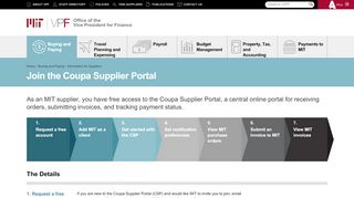 
                            10. Join the Coupa Supplier Portal | MIT VPF