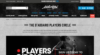 
                            7. Join The D'Addario Players Circle For Free Gifts! - Andertons Music Co.