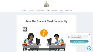 
                            2. Join The Student Shed Community